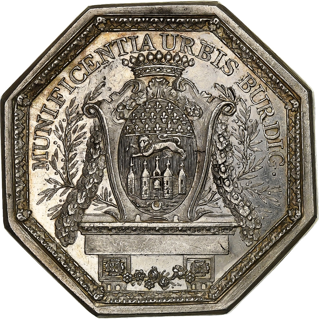 France, Token, Louis XVI, Récompense de la ville de Bordeaux, Silver, Gatteaux
