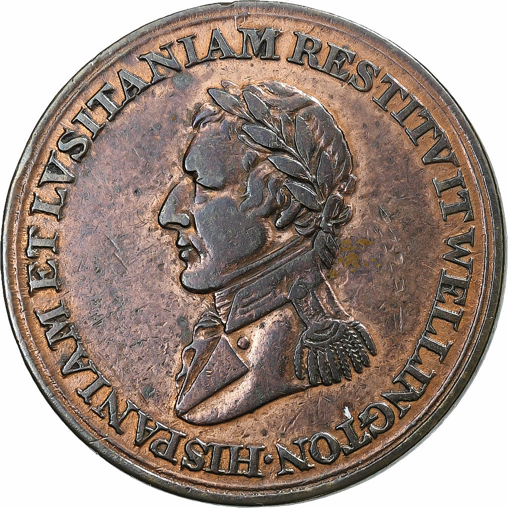 Canada, Halfpenny Token, Wellington's victory at Salamanca, 1812, Copper