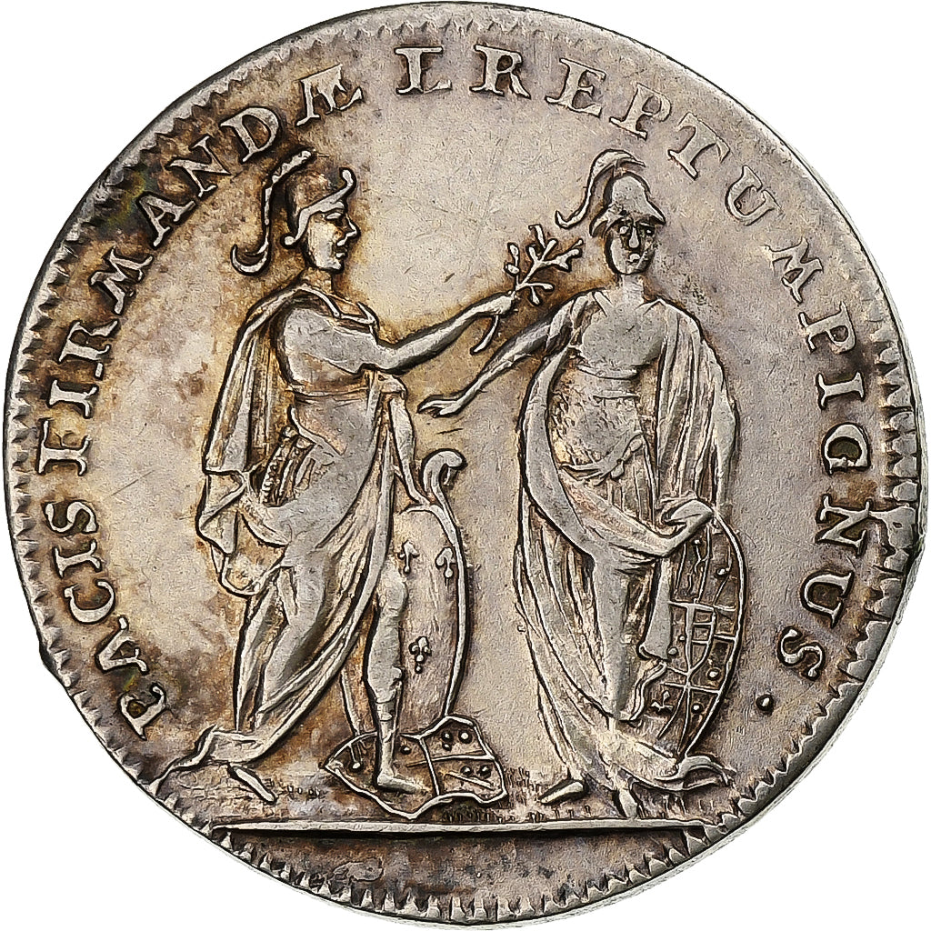 França, Token, Luís XV, Prise de Fontarabie, Prata, EF(40-45)