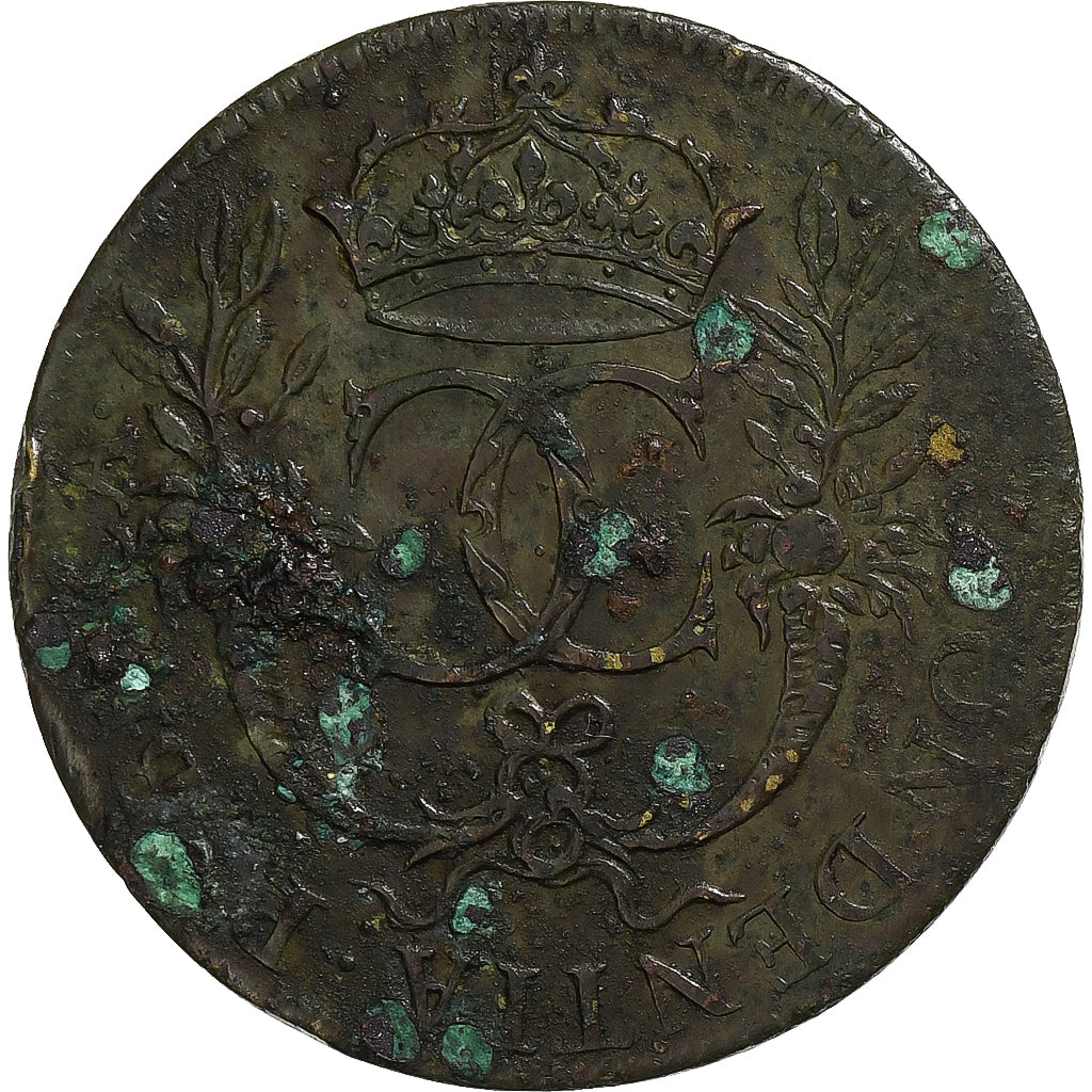 França, Token, Catherine de Médicis, Patientia, Cobre, AU(50-53)