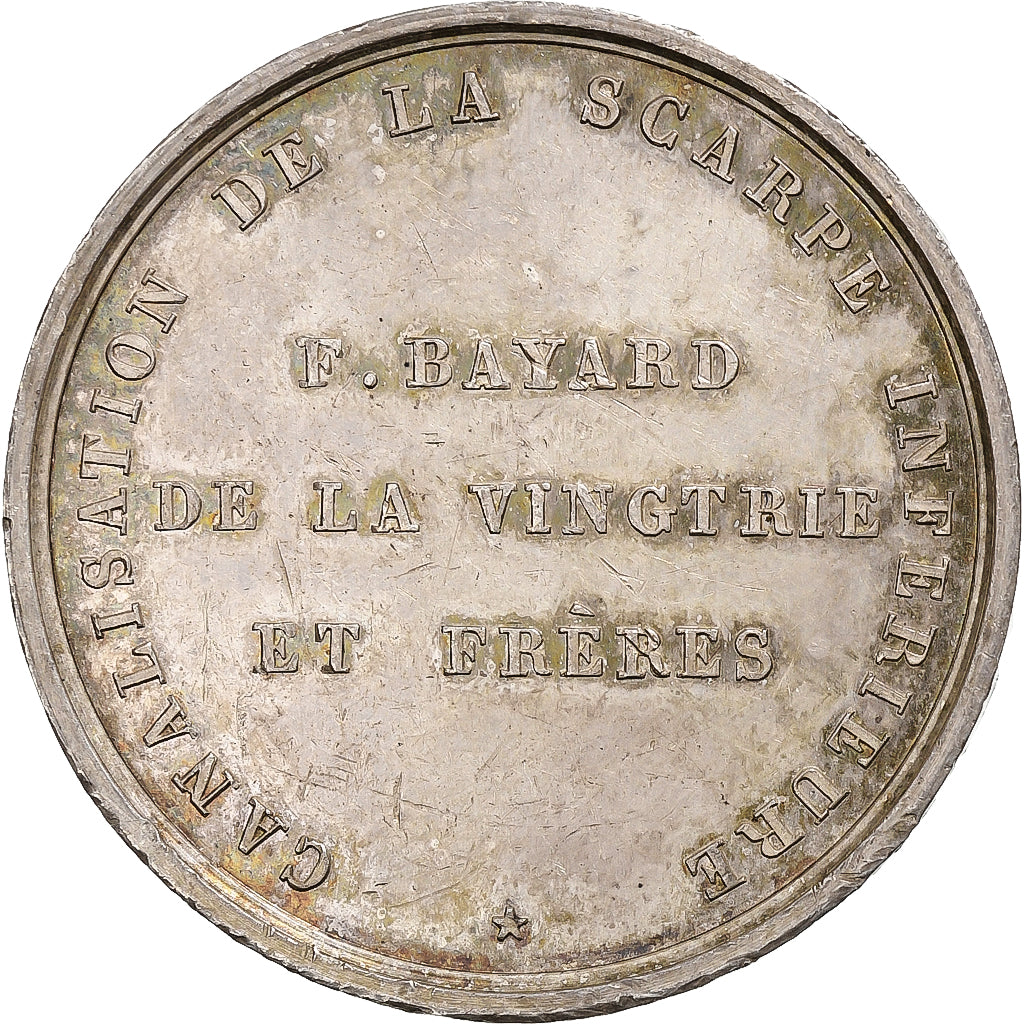 Francia, medalla, Canalisation de la Scarpe inférieure, Plata, EBC