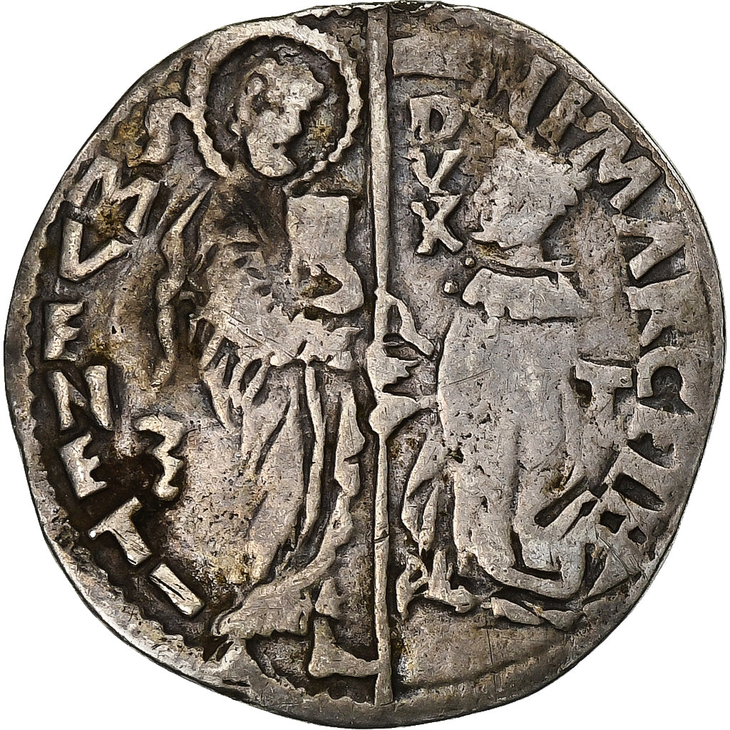 République de Venise, Nicolò Marcello, 1/2 Lira, 1473-1474, Venise, Argent