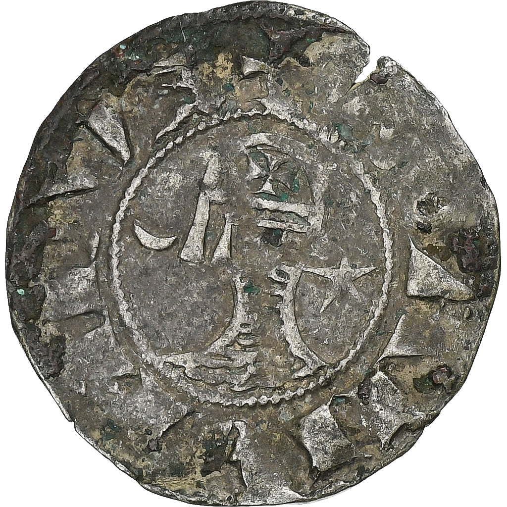 Principauté d'Antioche, Bohémond III, Denier, 1163-1201, Antioche, Billon, TB+