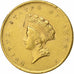 United States, Dollar, Small Indian Head, 1855, Philadelphia, Gold, VF(30-35)
