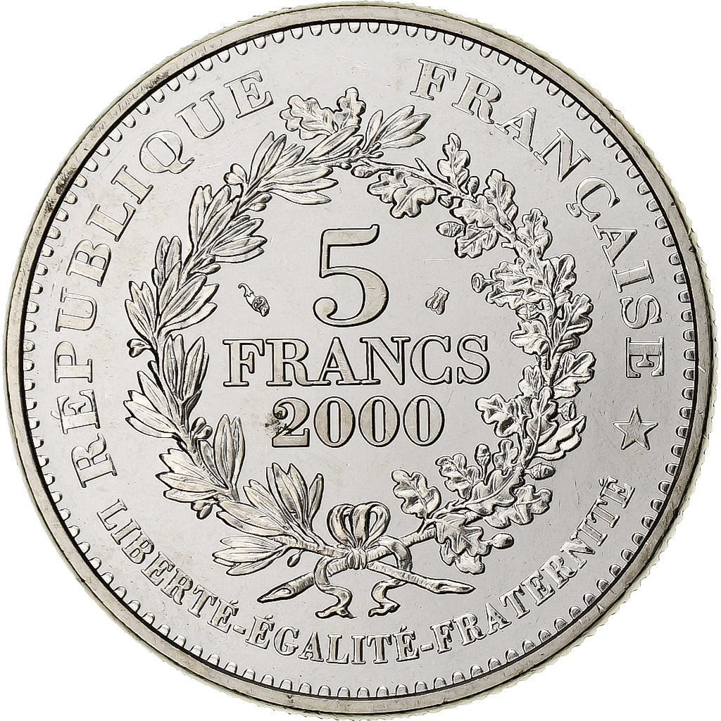 Francia, 5 Francs, Statère des Parisii, 2000, Monnaie de Paris, Rame-nichel