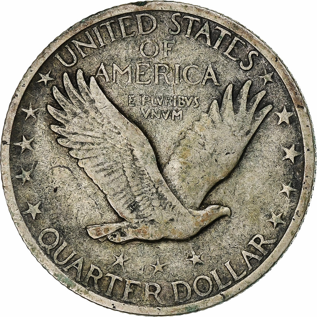 USA, Quarter, Standing Liberty, 1923, Philadelphia, Srebro, VF(20-25), KM:145
