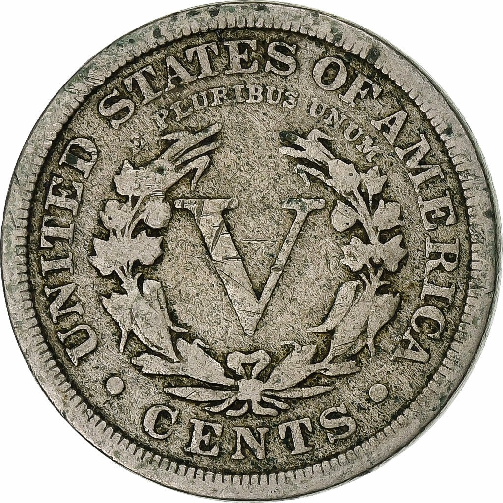 USA, 5 Cents, Liberty, 1911, Philadelphia, Nikiel, F(12-15), KM:112