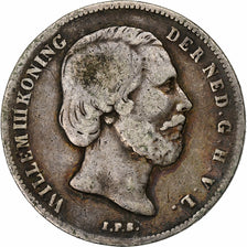 Pays-Bas, Willem III, 1/2 Gulden, 1860, Utrecht, Argent, TB+, KM:92