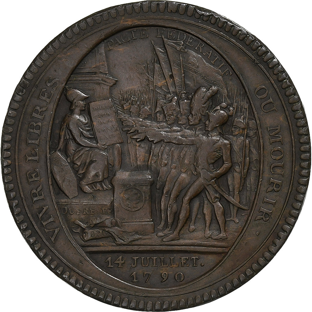 Frankreich, Monneron de 5 Sols, 1792 / AN 4, Birmingham, Bronze, S+