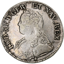 France, Louis XV, Ecu aux branches d'olivier, 1731, Bordeaux, Silver, VF(30-35)