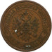 Russie, Alexander II, 5 Kopeks, 1877, Saint-Pétersbourg, Cuivre, TTB, KM:12.2