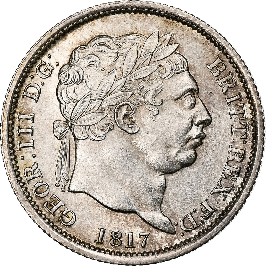 Regno Unito, George III, Shilling, 1817, London, Argento, SPL, Spink:3790