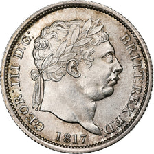 Royaume-Uni, George III, Shilling, 1817, Londres, Argent, SPL, Spink:3790