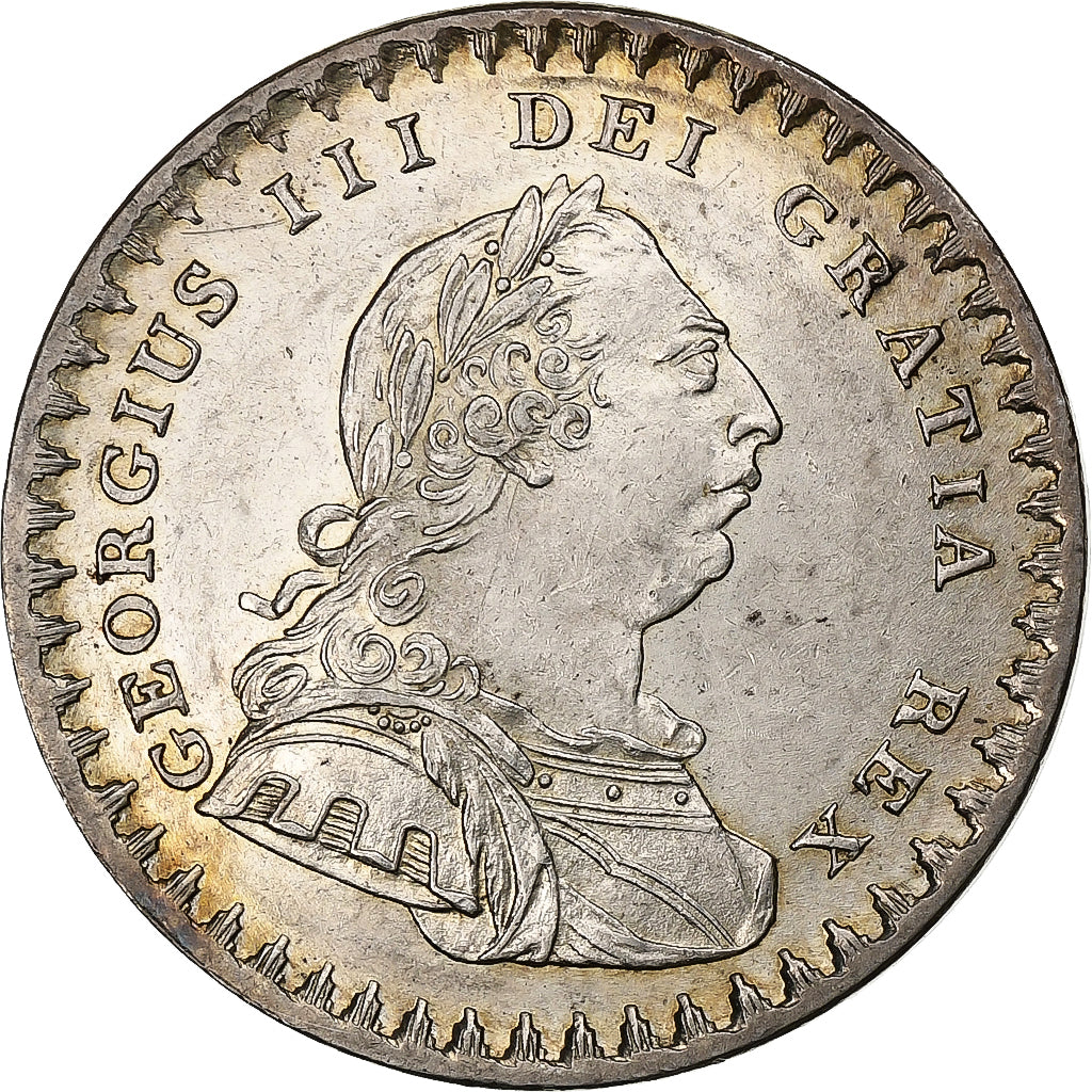 Reino Unido, George III, 18 pence token, 1811, Bank of England, Prata, MS(63)