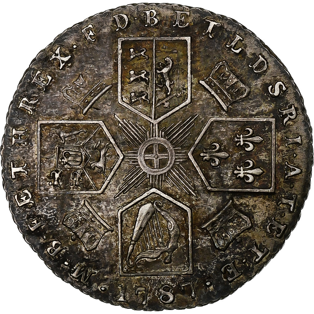 Regno Unito, George III, 6 Pence, 1787, London, Argento, SPL, Spink:3748