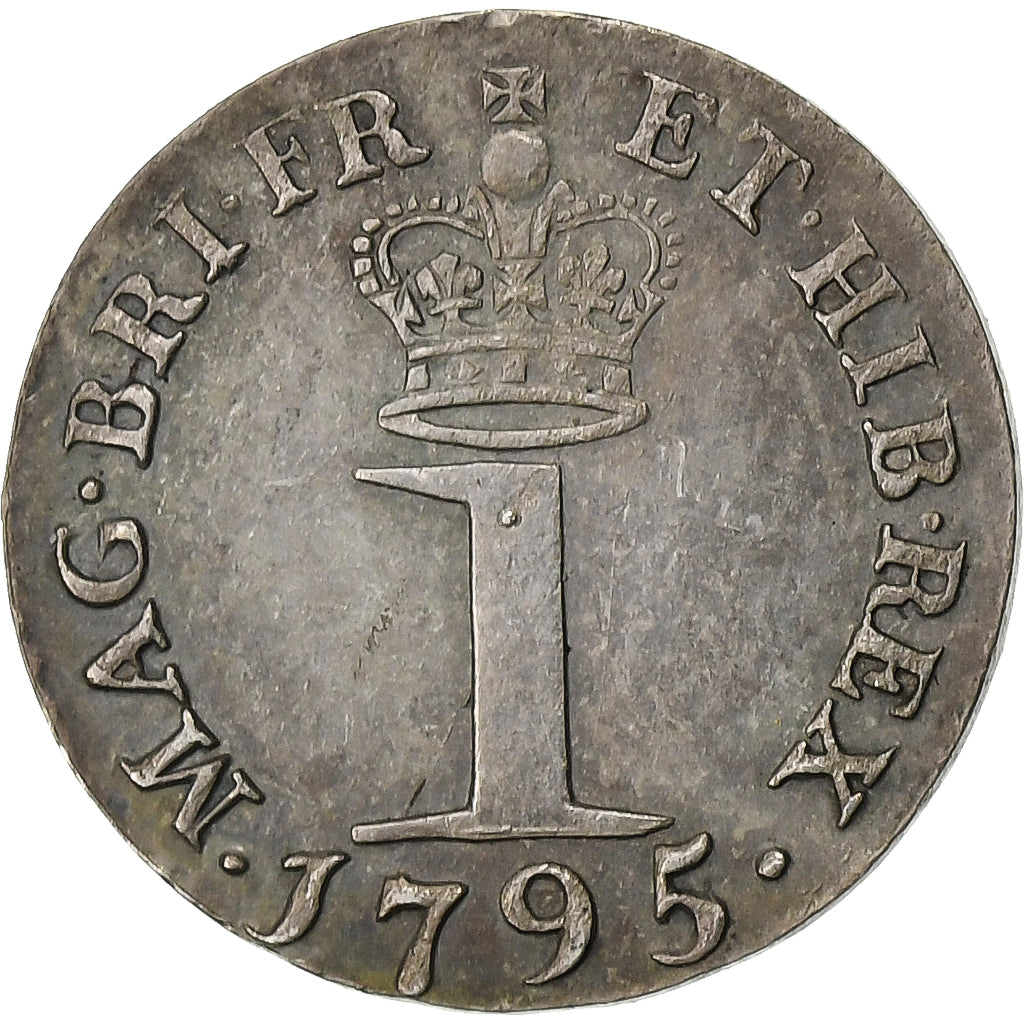United Kingdom, George III, Penny, 1795, London, Silver, AU(55-58), Spink:3761