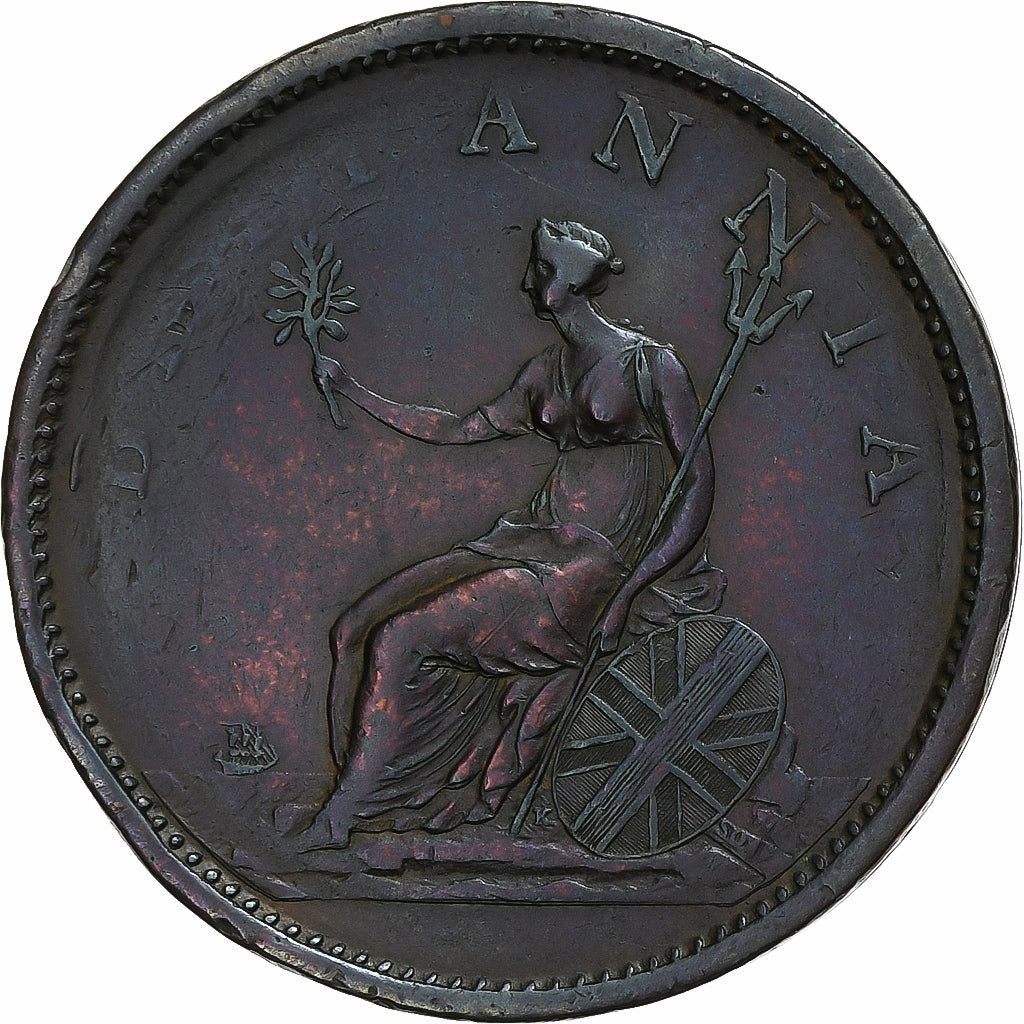 Reino Unido, George III, Penny, 1806, Soho, Cobre, MBC+, Spink:3780, KM:663