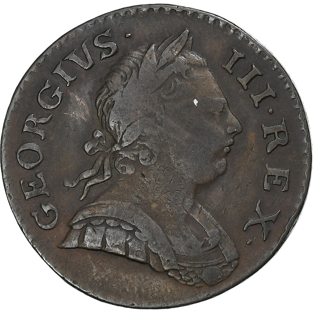 United Kingdom, George III, 1/2 Penny, 1772, London, Copper, VF(30-35)