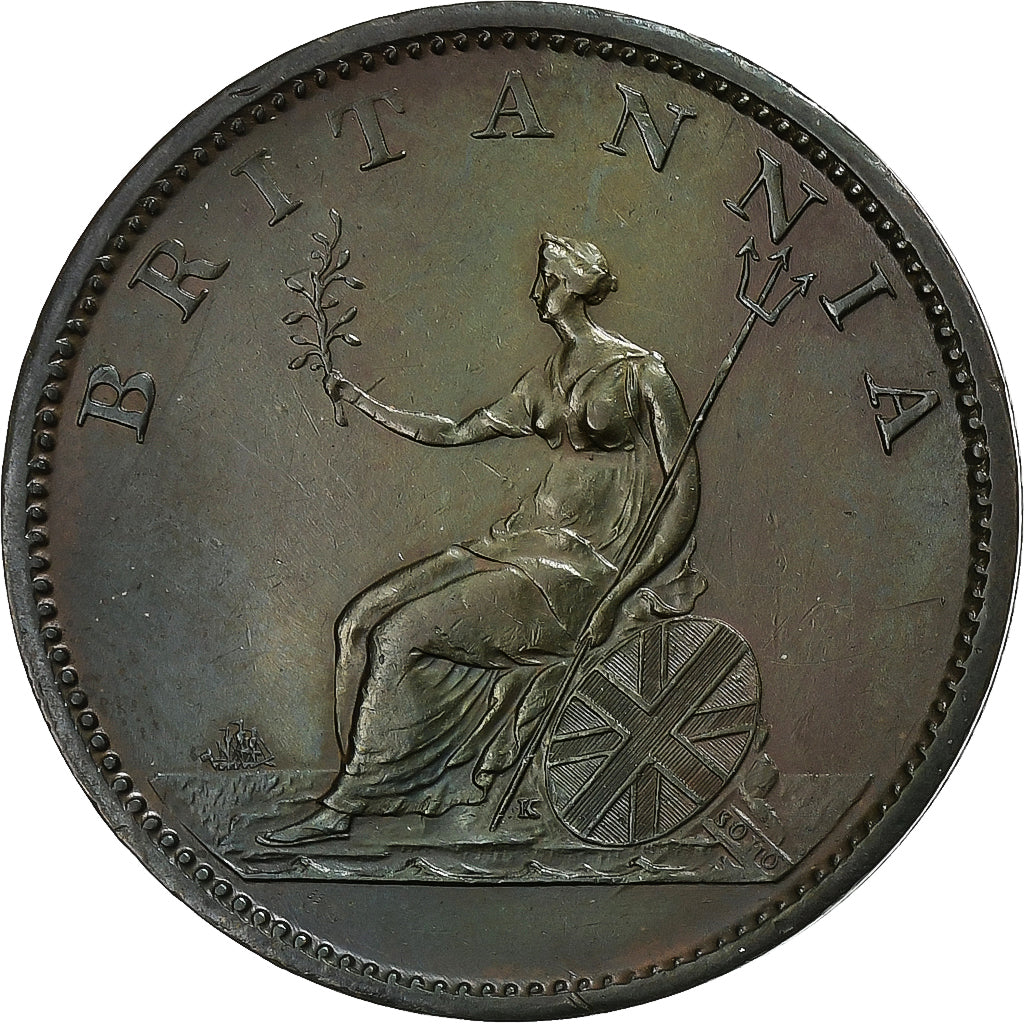 United Kingdom, George III, 1/2 Penny, 1807, Soho, Copper, AU(50-53)