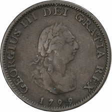 Royaume-Uni, George III, Farthing, 1799, Soho, Cuivre, TB+, Spink:3779, KM:646