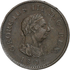 Regno Unito, George III, Farthing, 1807, Soho, Rame, BB, Spink:3782, KM:661