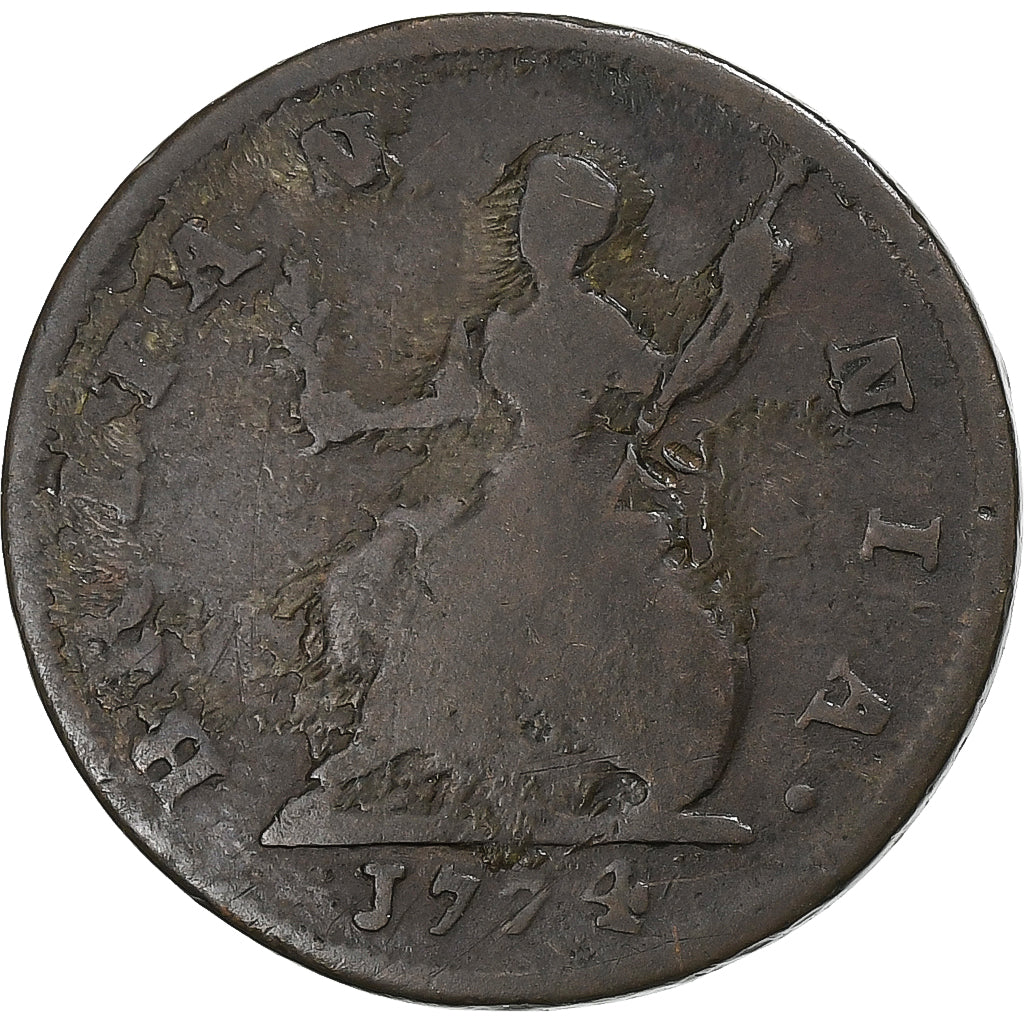 United Kingdom, George III, Farthing, 1774, London, Copper, VF(20-25)