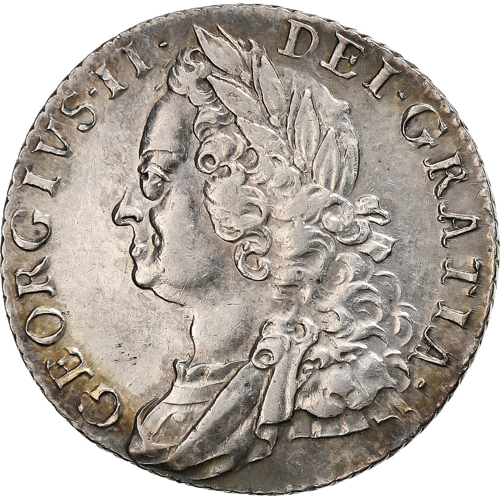 United Kingdom, George II, Shilling, 1758, London, Silver, AU(55-58)