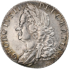 United Kingdom, George II, Shilling, 1758, London, Silver, AU(55-58)