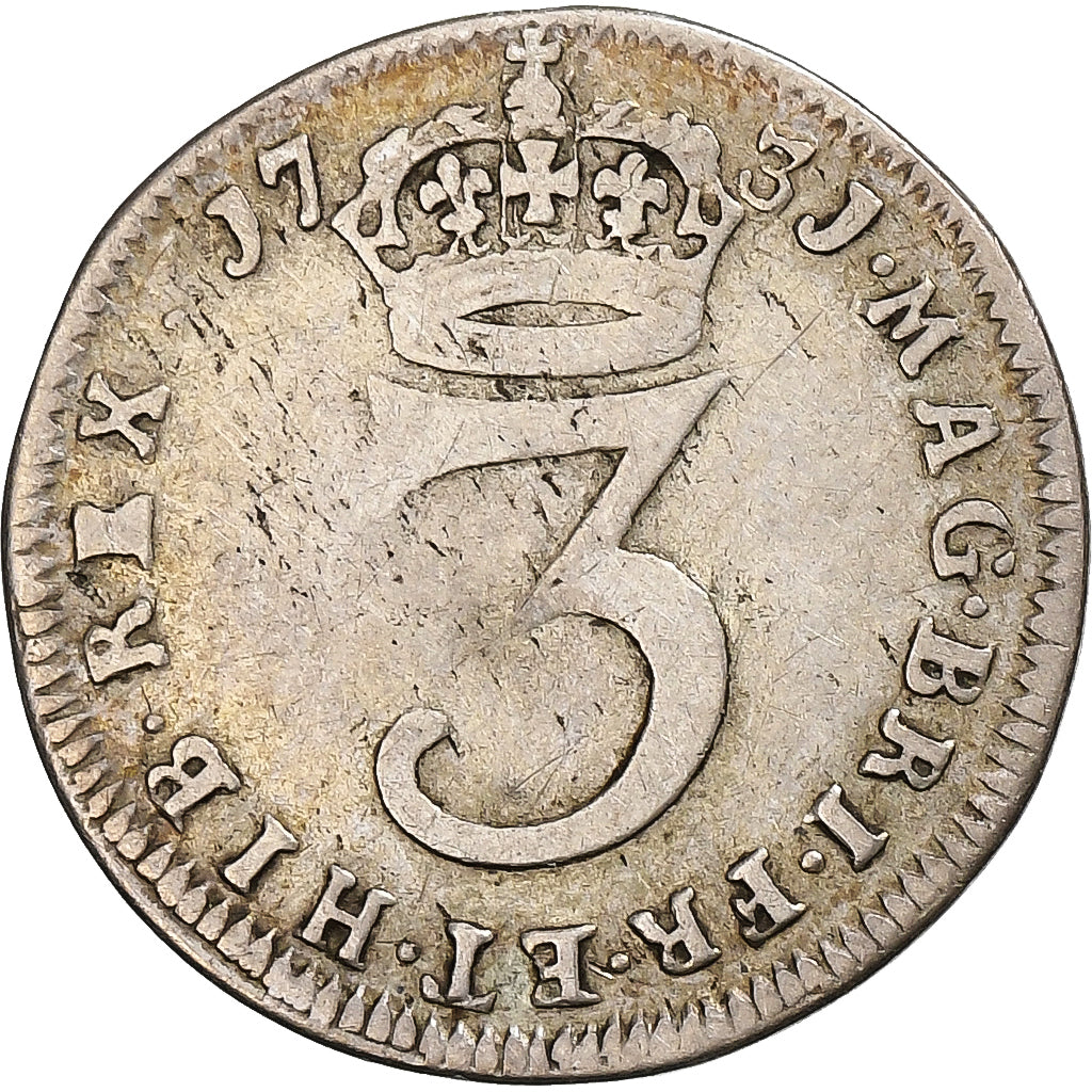 United Kingdom, George II, 3 Pence, 1731, London, Silver, VF(30-35)