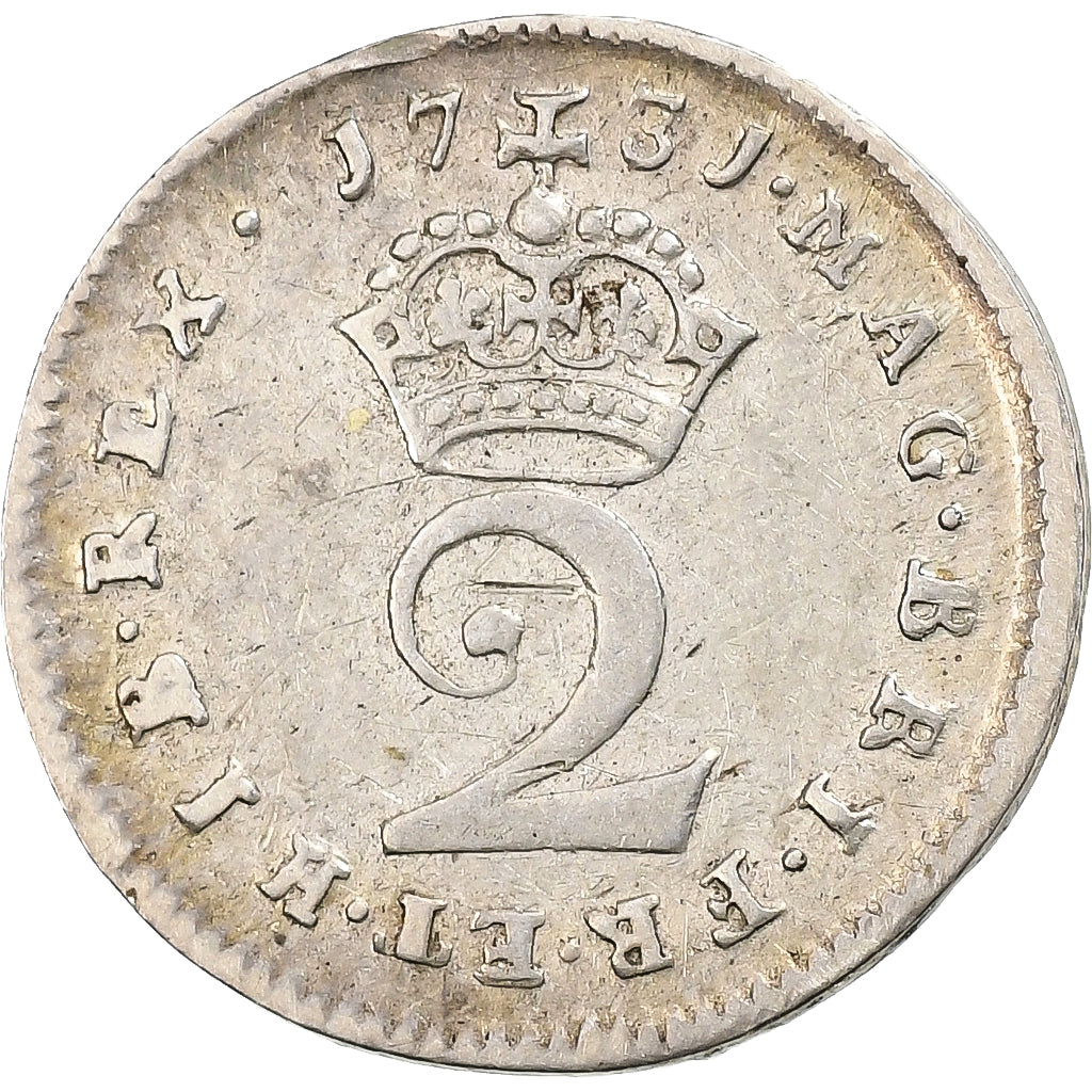 Royaume-Uni, George II, 2 Pence, 1731, Londres, Argent, TTB, Spink:3714, KM:568