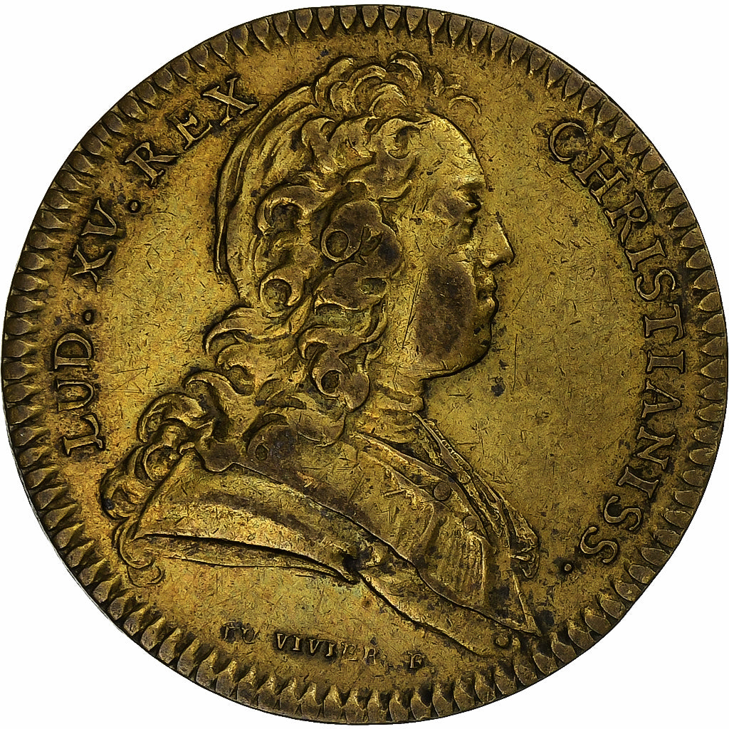 Francia, ficha, Louis XV, États d'Artois, 1724, Ottone, Duvivier, MB+
