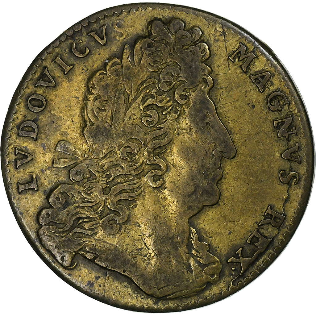 Francia, zeton, Louis XIV, Corporation des drapiers, ca. 1700, Latón, VF20
