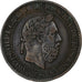 Spain, Carlos VII pretender, 10 Centimos, 1875, Oñate, Bronze, AU(50-53)