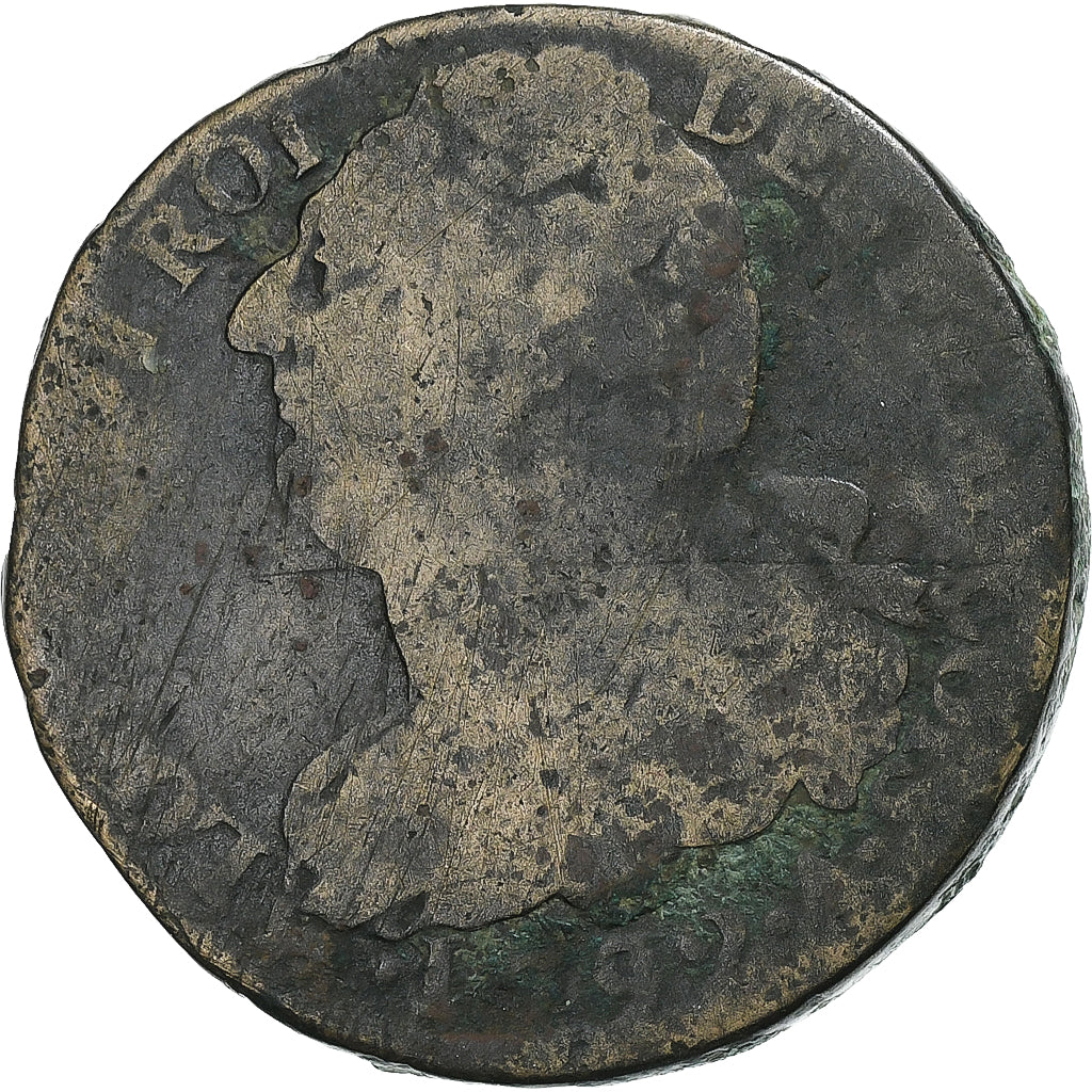 France, Louis XVI, 2 sols François, 1792 / AN 4, Paris, Métal de cloche