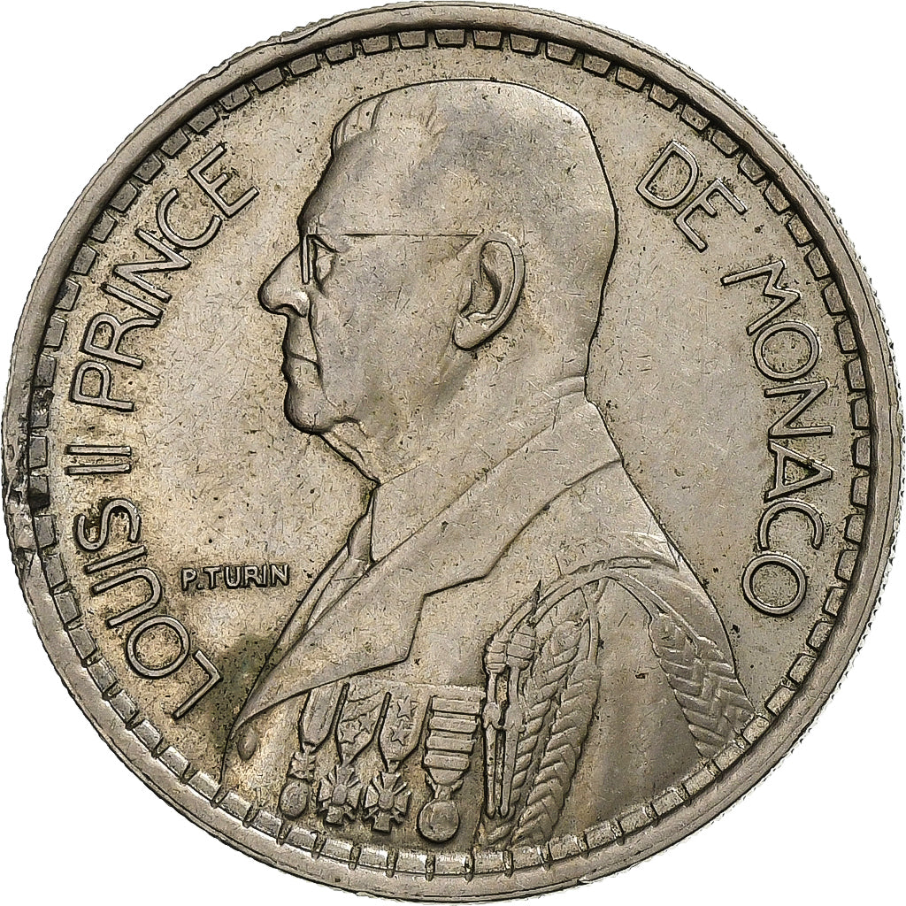 Monaco, Louis II, 20 Francs, 1947, Monnaie de Paris, Copper-nickel, AU(50-53)