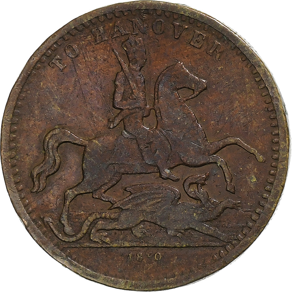 United Kingdom, Cumberland Jack Token, Victoria, To Hanover, 1830, Kupfer, S