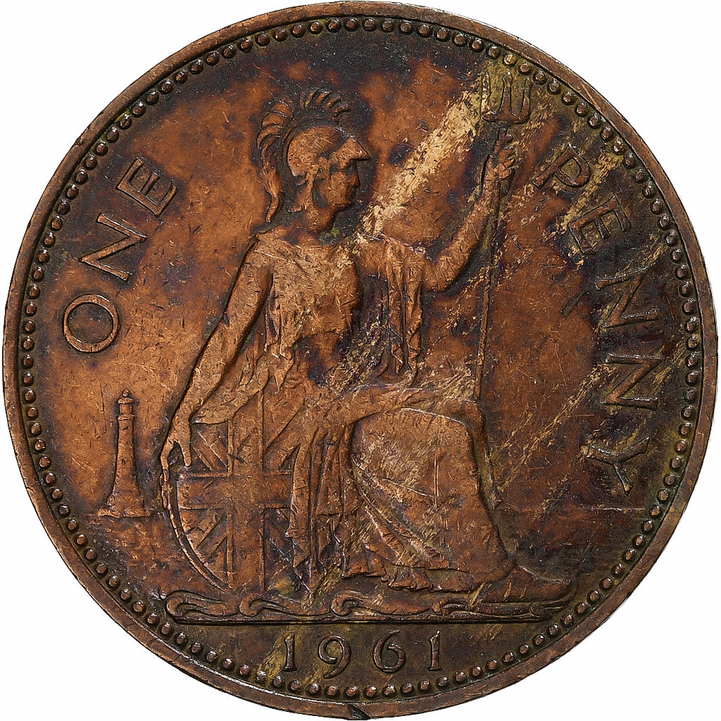 Zjednoczone Królestwo Wielkiej Brytanii, Elizabeth II, Penny, 1961, London
