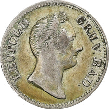 Grand Duchy of Baden, Leopold I, 3 Kreuzer, 1834, Silver, VF(20-25), KM:199