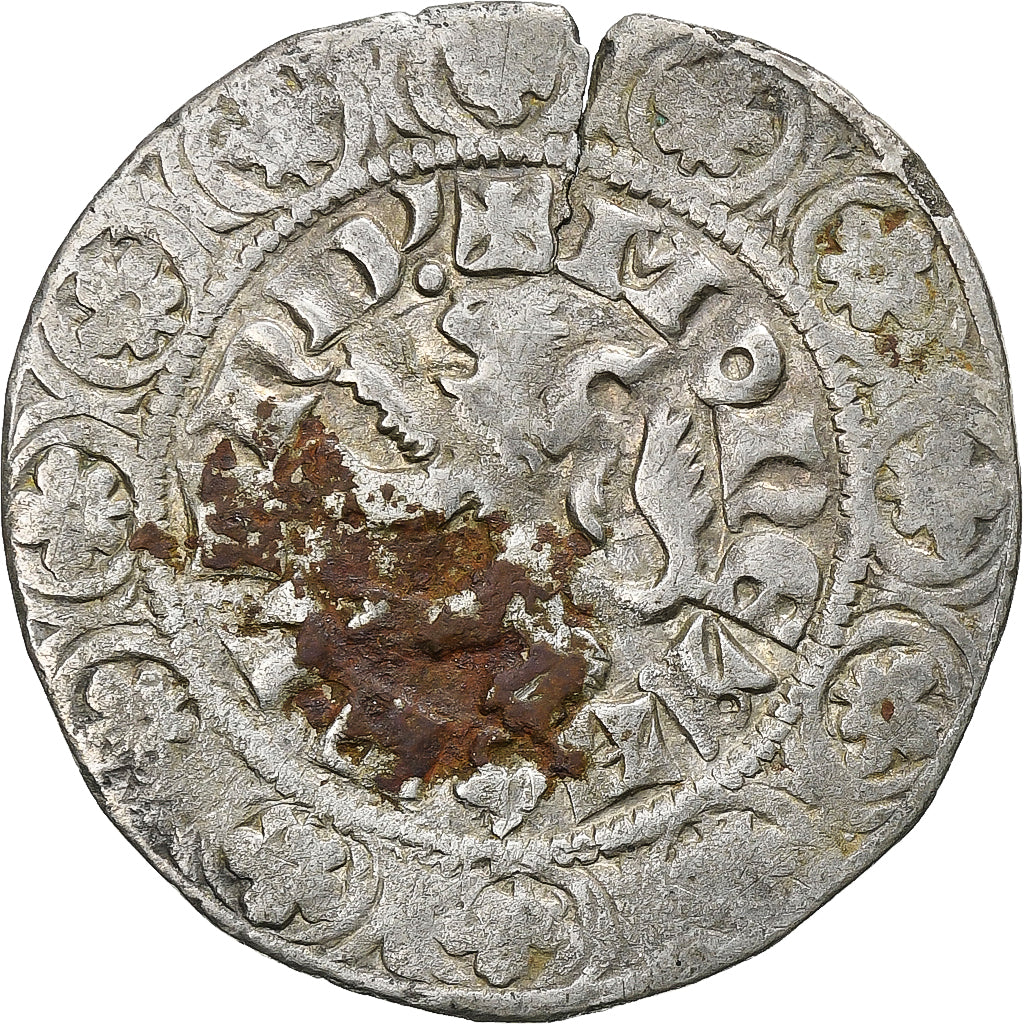 County of Flandre, Louis II de Mâle, Gros, 1346-1384, Argento, MB+