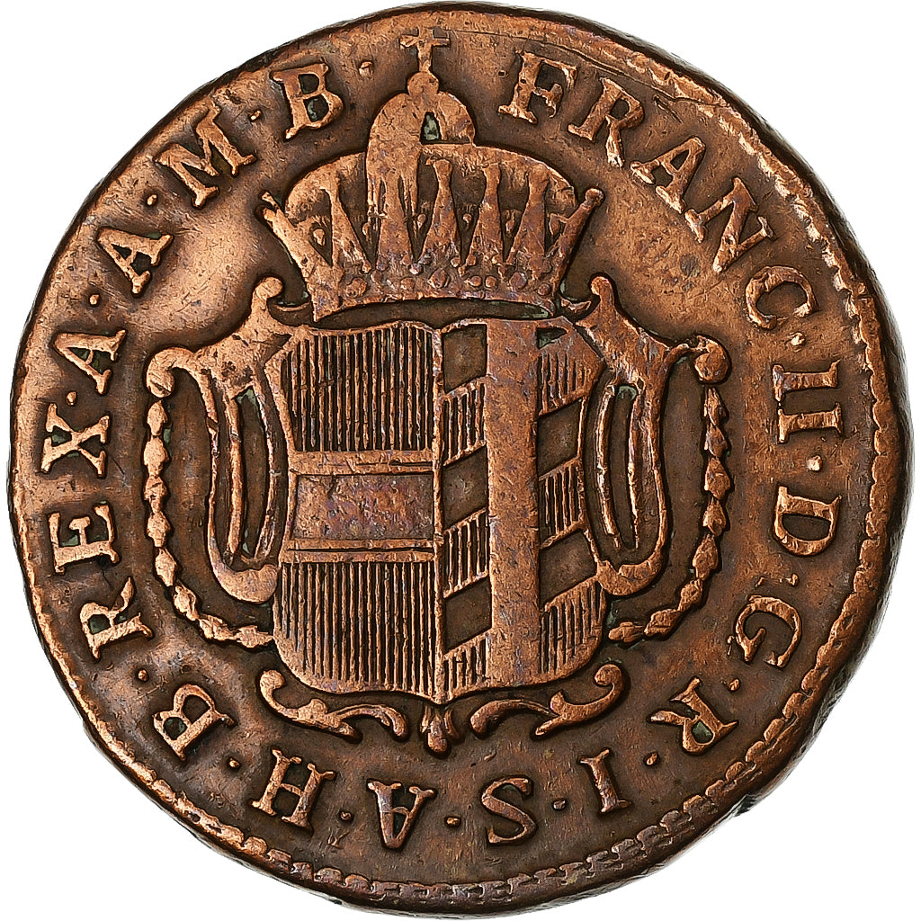 Austria, Franz II, Kreuzer, 1794, Günzburg, Miedź, EF(40-45), KM:19