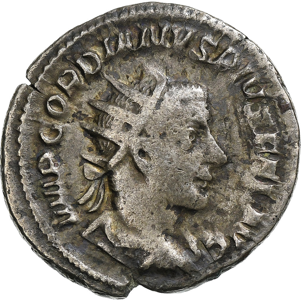 Gordian III, Antoninianus, 243-244, Rome, Billon, VF(30-35), RIC:144