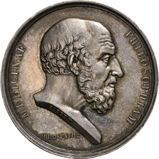 France, Token, Hippocrate, Société de Médecine de Lyon, 1789, Silver, Barre