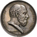 France, Token, Hippocrate, Société de Médecine de Lyon, 1789, Silver, Barre