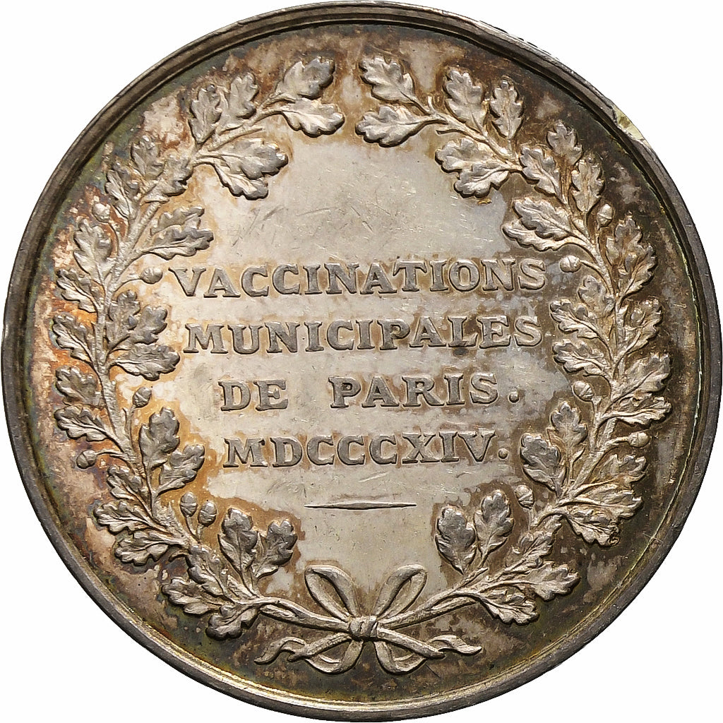 France, Token, Vaccinations municipales de Paris, 1814, Silver, Depaulis