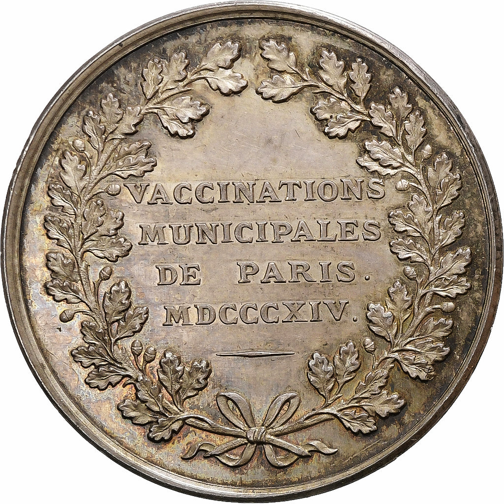 France, Token, Vaccinations municipales de Paris, 1814, Silver, Depaulis
