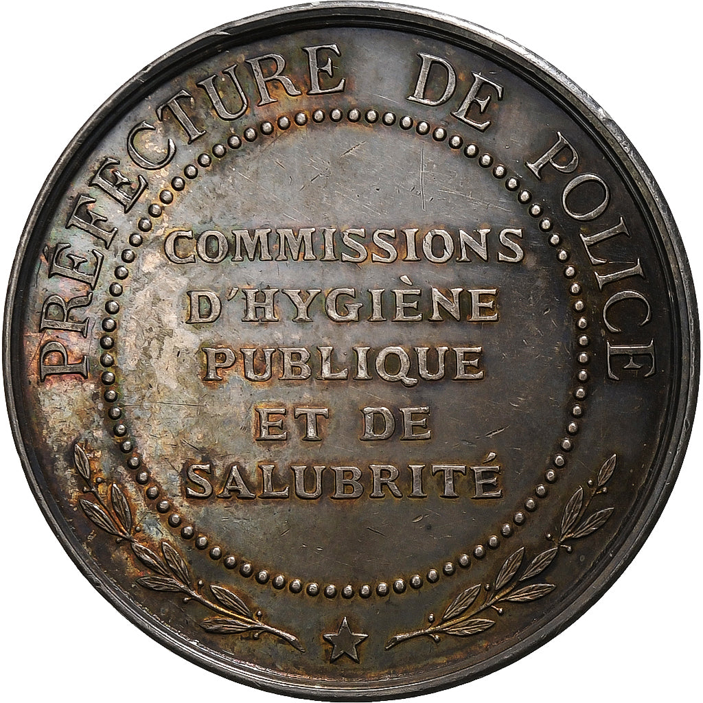 France, Token, Commissions d'hygiène publique et de salubrité, Silver