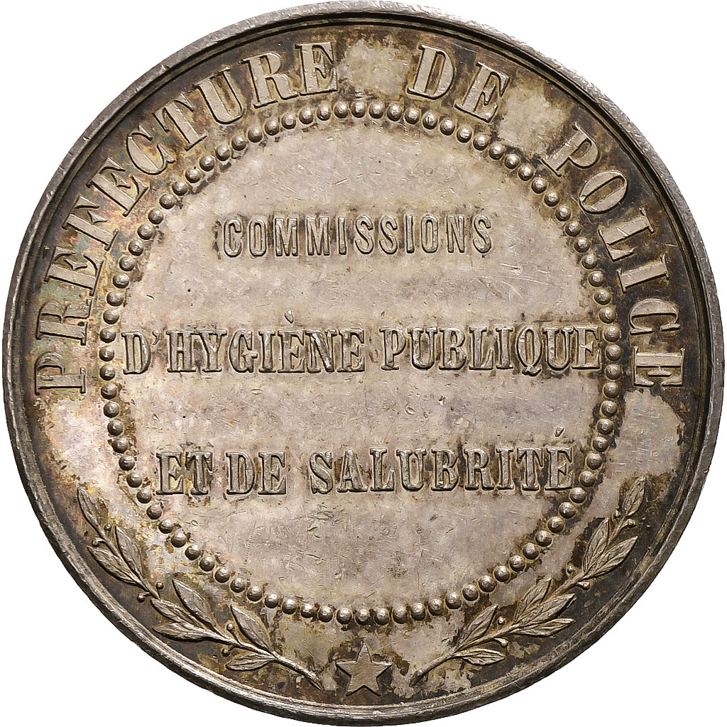 France, Token, Commissions d'hygiène publique et de salubrité, Silver