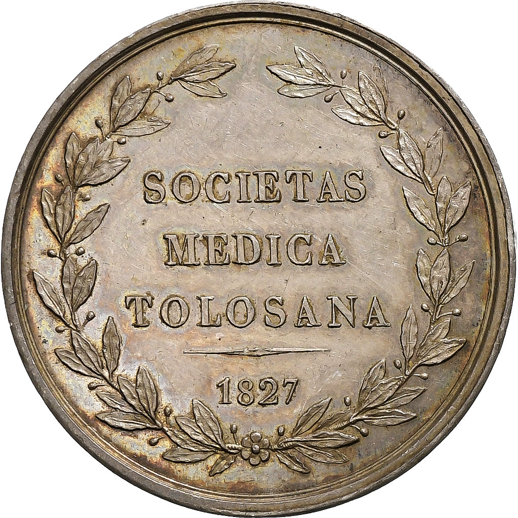Francia, ficha, Hippocrate, Société de médecine de Toulouse, 1827, Argento