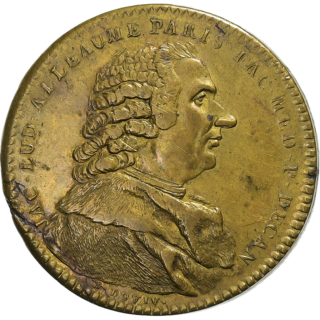 Francia, ficha, J.L. Alleaune, Faculté de Médecine de Paris, 1775, Ottone, BB