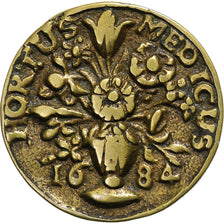 Netherlands, Token, Jeton d'accès au Hortus Medicus, Apothicaires, 1684, Brass